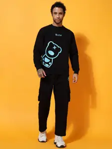 GRIFFEL Men Printed Tracksuit