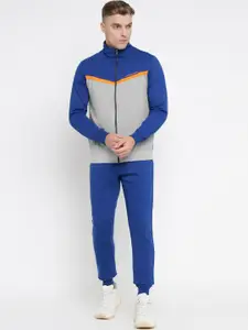 OFF LIMITS Men Colourblocked Mock Collar Tracksuits