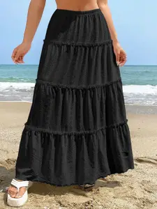 Stylecast X Slyck Flared Maxi Skirt