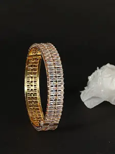 LAVAZZA CZ & Amercian Diamond Studded Kada Bangle
