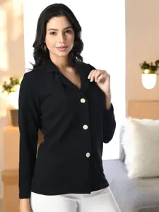 BAESD V-Neck Button Shrug