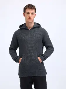 Flying Machine Men Self Design Cotton Pullover