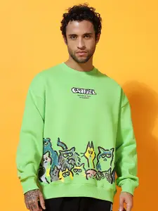 GRIFFEL Men Graphic Printed Sweatshirt