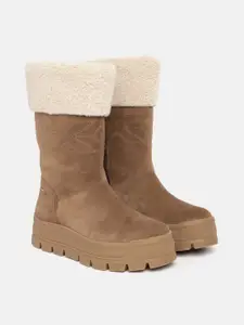 Geox Women D Spherica EC7.1 B ABX B High-Top Suede Winter Boots