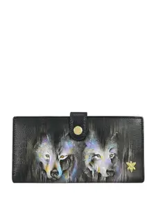 Anuschka Women Printed Leather Two Fold Wallet