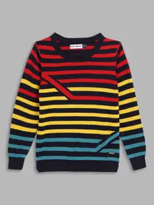 Blue Giraffe Boys Striped Pullover