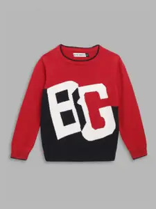 Blue Giraffe Boys Colourblocked Pullover