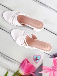 DressBerry Striped Block Heel