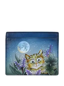 Anuschka Women Printed Leather Card Holder