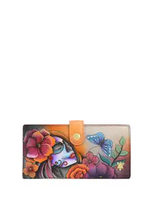 Anuschka Women Graphic Printed Leather Two Fold Wallet