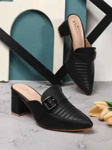 CHINRAAG Women Open Back Block Sandals