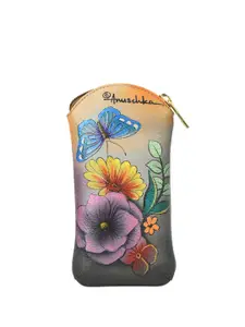 Anuschka Women Floral Printed Zip Around Wallet