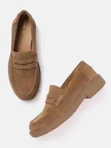 Geox Women Suede Penny Loafers