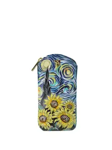 Anuschka Women Floral Printed Leather Money Clip