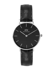 Daniel Wellington Women Dial & Leather Textured Straps Analogue Watch DW00100179K