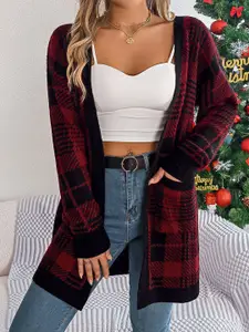 StyleCast x Revolte Checked Acrylic Shrug