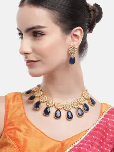 Anouk Gold-Plated Kundan Necklace Jewellery Set