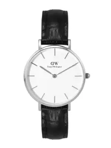 Daniel Wellington Women Dial & Leather Textured Straps Analogue Watch DW00100185K