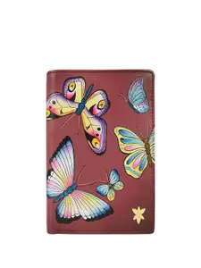 Anuschka Women Graphic Printed Leather Two Fold Wallet