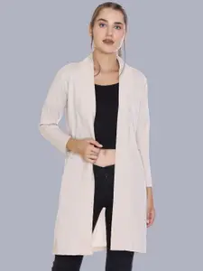 PLUSH PUSH THE FASHION V-Neck Longline Shrug