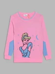 Blue Giraffe Girls Printed Pullover