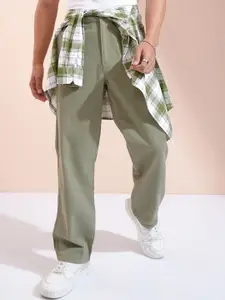 HIGHLANDER Men Carpentar Fit Cotton Cargo Trousers