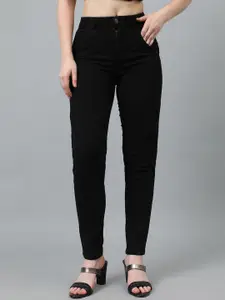 Kotty Women Straight Fit High-Rise Stretchable Jeans
