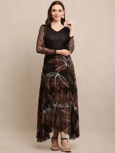 Raabta Fashion Women Floral Printed Maxi Dress