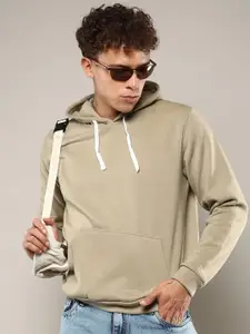 Campus Sutra Men Cotton Hooded Sweatshirt