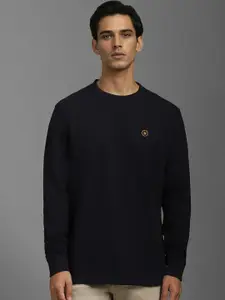 Louis Philippe Men Round Neck Long Sleeves Pullover Sweatshirt