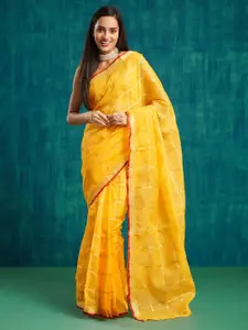 RACHNA Woven Design Kanjeevaram Saree With Blouse Piece