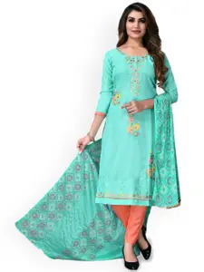 Maroosh Floral Embroidered Sequinned Unstitched Dress Material