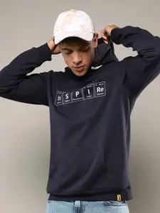 Campus Sutra Men Hooded Sweatshirt