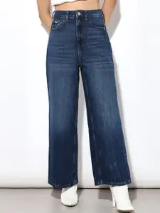ONLY Women Wide Leg High-Rise Light Fade Jeans