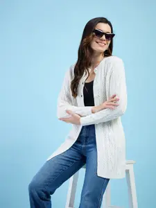 Clapton Women Woolen Long Sleeve Cardigan Sweaters