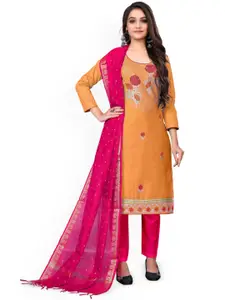 Maroosh Ethnic Motifs Embroidered Sequinned Unstitched Dress Material