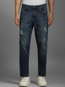 Louis Philippe Jeans Men Low Distress Cotton Heavy Fade Jeans