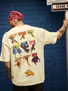The Souled Store Men X-Men Graphic Printed Round Neck Cotton Oversized T-shirt