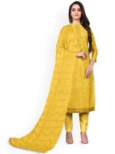 Maroosh Geometric Embroidered Sequinned Unstitched Dress Material