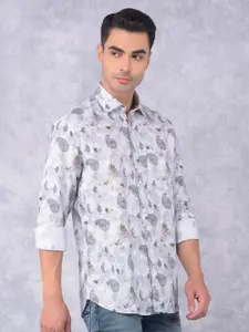 Crimsoune Club Men Smart Ethnic Motifs Printed Cotton Slim Fit Casual Shirt