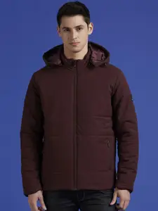 Pepe Jeans Men Hooded Solid Casual Padded Jacket