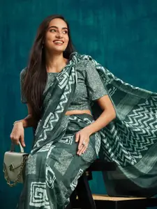 RACHNA Printed Saree With Blouse Piece