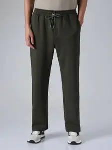 Banana Club Men Solid Relaxed Fit Trousers