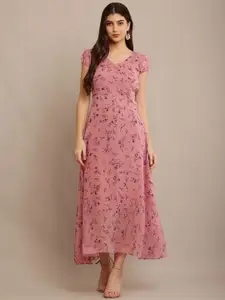 Raabta Fashion Women Floral Printed Maxi Dress
