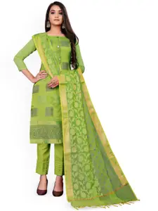 Maroosh Floral Woven Design Zari Banarasi Jacquard Unstitched Dress Material