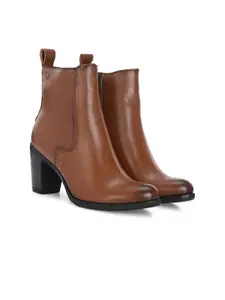 Delize Women Block-Heeled Winter Boots