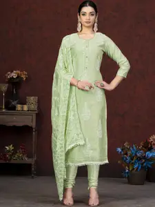 Maroosh Floral Embroidered Unstitched Dress Material