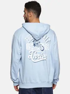 The Roadster Lifestyle Co Men Printed Cotton Relaxed Fit Hooded Sweatshirts