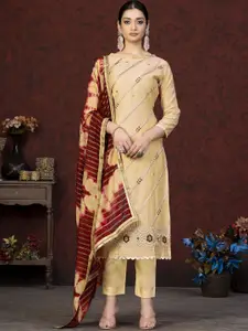 Maroosh Floral Embroidered Unstitched Dress Material