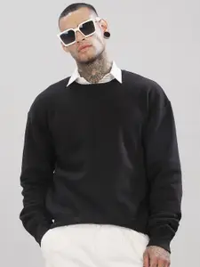 ADRO Men Long Sleeves Oversized Pullover Sweatshirt